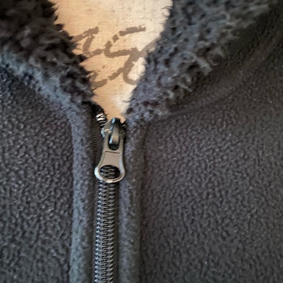 Women's Black Hooded Jacket Size Large - Picture 8 of 13